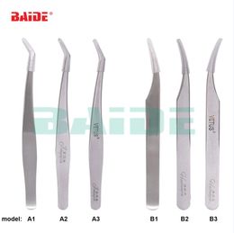 High Quality False Eyelash Extensions Tweezers Wearing False Lashes For Beautician Tweezers Eyelashes Opening 500pcs/lot