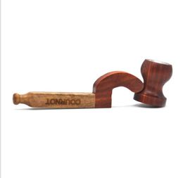 Pure Handmade Heather Wood Pipe with Curved Pipe Tip