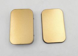 Mini Tin Box Small Empty Gold Metal Storage Box Case Organiser For Money Coin Candy Keys U Disc Headphones