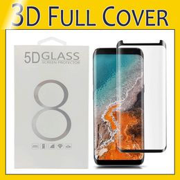 Screen Protector temperato teca di vetro amichevole pellicola 3D per S10e S10 PLUS Samsung Galaxy S8 S9 Inoltre Nota 10 9 8 con Pacchetto
