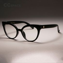 CCSPACE Ladies Retro Glasses Frames Elegant Cat Eye Women Brand Designer Female Optical EyeGlasses Fashion Eyewear 45143