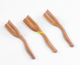 20pcs/lot 16x3cm Natural Bamboo Chinese Mini Tea Leaves Shovel Teaspoon Brown Powder Coffee Scoops Tea Spoon Spatula Tea Accessories