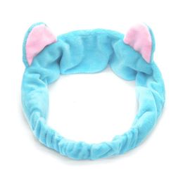 Lovely Cat Ears Hair Band Women Makeup Tool Simple Fashion Design Hairband Multi Color Elastic Headband 1 11hz ff