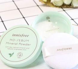 Korea Famous Brand Innisfree High Quality No Sebum Mineral Powder + Blur Powder Oil Control Loose Powder Makeup Setting Foundation 5g