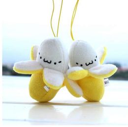 JINHFCute Mobile Phone Skinned banana Lanyard Plush Doll Cell Phone Strap Charm Phone Strap Pendant Cellphone Decor Accessories