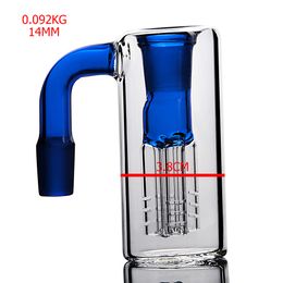 Hookahs 18mm Glass Ashcatcher Blue Bong 14 mm Ash Catcher right angle For Glass Bongs Oil Rigs