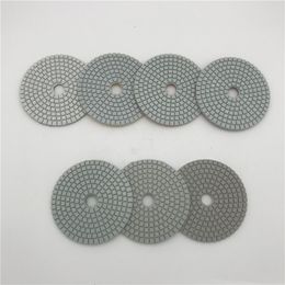 Diamond Polishing Pad Wet 4 inch (100 mm) for Marble Granite Stone Tile Circle Polishing Wheel Abrasive Pad Sanding Disc 7 Pieces/lot
