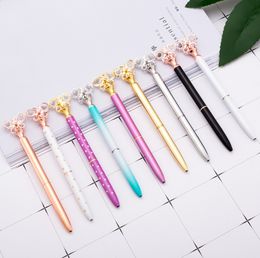 INS Fashion Crystal Butterfly Ballpoint Pen Gel Pen Ball Pen Girls Gift Writing Supplies Student Souvenir WJ035