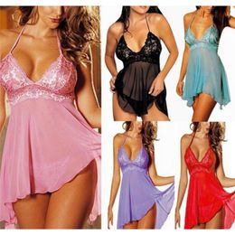 Plus Size Womens Sexy Lingerie Dress Underwear Baby doll Sleepwear&G-string NEU #R45