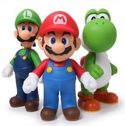 Wii Fire Mario PVC in PLASTICA Action Figure Bambola Giocattolo 9/" NEW Super Mario Bros