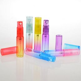 4 ml Empty Plastic Refillable Bottle Colourful Translucent Sample Spray Perfume Bottle Cosmetic Container LX1269