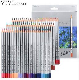 Vividcraft 24/72 Colours Oil Coloured Pencils Set Art Drawing Sketches Plainting Colour Pencil Secret Garde Pencil School Supply