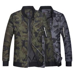 Wholesale-Men Size M-7XL Camouflage Jacket Long Sleeve Male Outdoors Sports Outerwear Stand Collar Trip Army Military Coat Youth Clothing