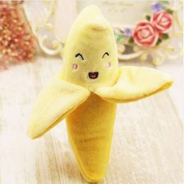 Cartoon Plush Skinned Banana Dog Toy Squeaky Chew Toys for Dog Pet Supplies Cute Soft Plush Sounder Toy