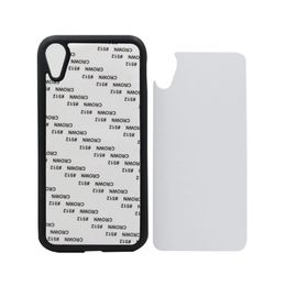 10 pcs Retail DIY Sublimation 2D Silicon Case for iPhone Xs Rubber Heat Transfer Cover for iPhone Xr Xs Max With Aluminium Plate