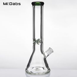 13.2'' Beaker Glass Bong Simple Bongs Smoke Accessories with Ice Catcher Thick Beaker Base Water Pipes for Smoking