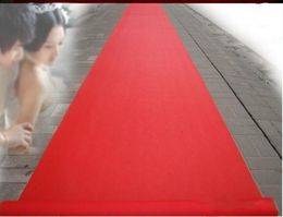 Red Wedding Centrepieces Carpet Aisle Runner 1 Metre wide 20M long T Station Decoration Wedding Favours Carpets Free Shipping