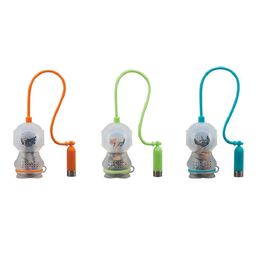 shaped tea bags UK - Diver Shaped Tea Bags Strainers Filter Tea Infuser Silicone Cute Diver Teabags For Tea Coffee Candy Drinkware Strainer 20pcs