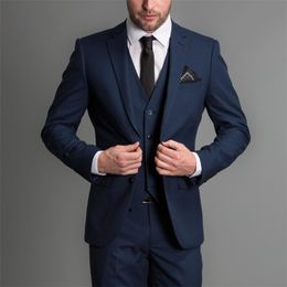 Fashion New Designer Mens Suit Three Pieces Groom Suit Wedding Suits For Best Men Slim Fit Groom Tuxedos For Man(Jacket+Vest+Pants)