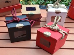 300 PCS new product batch kraft window gift box honey jam tea box of brown candies box