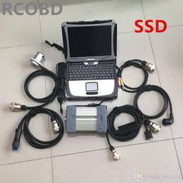 mb star c3 diagnostic tool multiplexer ssd 120gb with laptop cf19 touch screen i5 4g full set ready to work car truck scanner