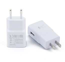 EU US Plug USB Fast Charger Adapter Charging Travel Wall Chargers For Samsung S8 S9 S6 S7edge Note 8 Huawei Xiaomi DHL EMS FREE SHIPPING