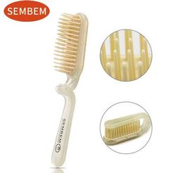 SEMBEM Portable Folding Comb Collapsible Pocket Hair Brush Comb Travel Essentials Scalp Massage Plastic Hairdressing Hairbrush