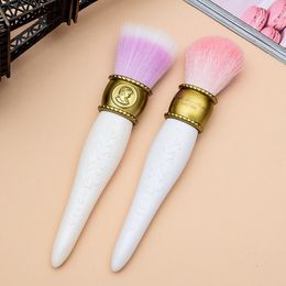 Hot sell les Merveilleuses LADUREE Cheek/Powder/Foundation Brush Cameo Porcelain Design - Beauty Makeup Blender Brushes Tools DHL free