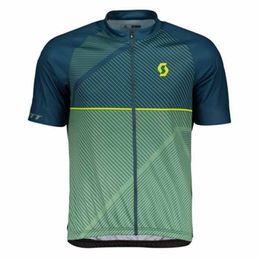 SCOTT Pro team Men's Cycling Short Sleeves jersey Road Racing Shirts Riding Bicycle Tops Breathable Outdoor Sports Maillot S21041941