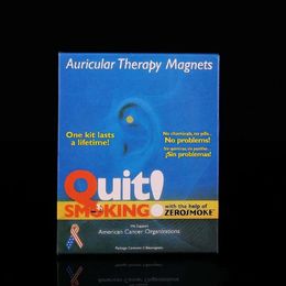 New Therapy Magnet Auricular Quit Smoking Zerosmoke ACUPRESSURE Patch Stop Smoking ear massager No Cigarettes Health Care