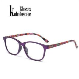 Kaleidoscope Glasses Resin Reading Glasses Diopter Men Ultralight Eyewear Women Anti Fatigue Read Eyeglasses New High-definition