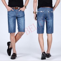 2018 New Arrival Men short Jeans New summer Male solid Colour Cotton holes Denim Shorts Casual Knee Length jeans shorts JYT-2000