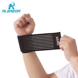-Albreda 5 Stück Elastische Sport Bandage Armband Hand Gym Support Handgelenk Klammer Wrap Tennis Baumwolle Weat Band Fitness Powerlifting