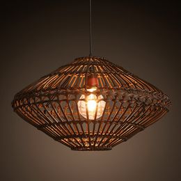 Thailand Rattan Pendant Lights Fixture Southeastern Vine Pendant Lamps Home Indoor Lighting Restaurant Restaurant Cafes Tea Room Cane Lamp