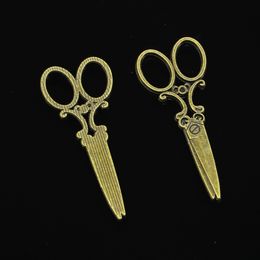 30pcs Zinc Alloy Charms Antique Bronze Plated sewing scissors Charms for Jewelry Making DIY Handmade Pendants 61*25mm