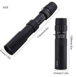 Telescope Zoom in 10-90x25 Pocket-Size Mini HD Monocular Telescope Metal Material for Concert Travel Spotting Scope