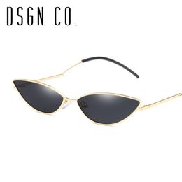 DSGN CO. 2018 Free Shipping Elegant Slim Cat Eye Sunglasses For Women Fashion Cateye Woman Glasses 6 Color UV400