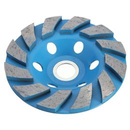 Freeshipping 1PC 4'' Diamond Wheel 6 Hole Diamond Segment Grinding CUP Wheel Disc Grinder Granite Stone For Concrete Ceramics Polishing