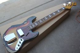 Old body 4 Strings Electric Bass Guitar with Red Pearl Pickguard,Rosewood Fingerboard,Chrome Hardwares,offer Customised