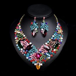 Bohemian South Africa Middle East Wedding Accessory1 Set Bride Necklace Earrings Bridal Jewelry Free Shipping In Stock Luxury 2018