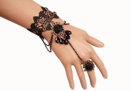 Hot style Black crystal diamond bracelet women's personality foreign trade band ring jewelry fashion classic delicate elegance