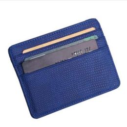 Fashion Women Lichee Pattern Bank Credit Card Holder Female Leather Card Package Coin Purse Business card holder porte carte