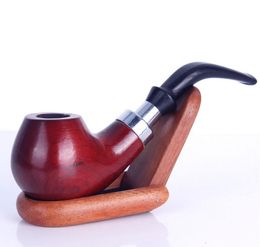 The new model boutique set of mahogany tobacco business gifts, portable bending hammer Philtre pipe.