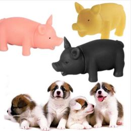 MISTEROLINA Dog Toys Chew Squeaker Rubber Pet Toys For Dogs Pet Supplies Squeaky Sound Screaming Pig For Pet 1 Pcs PAY9503