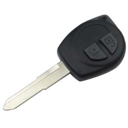 Keyless Entry Fob Housing 2 Buttons Remote Key Case Fob Shell Car Key For Suzuki grand vitara SWIFT HU133R blade+Button skin