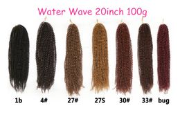 Freetress hair extensins Water wave Free tress synthetic hair extensions 20 inch synthetic crochet hair extensions marley synthetic braiding hair for black women