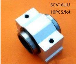 10pcs/lot SCV16UU SC16SUU 16mm shorter linear case unit linear block bearing blocks for cnc router 3d printer parts