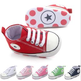 New Canvas Classic Sports Sneakers Newborn Boys Girls First Walkers Infant Toddler Soft Sole Anti-slip Baby Shoes