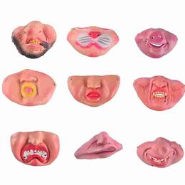 Fun Scary Horrible Mask Party Halloween Fool's Day Clown Mask Cosplay Costume Half Face Masks Woman Man Children