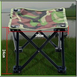 Easy Carry Mini Beach Folding Chair Camp Furniture Outdoor Fishing Stool Hiking Camping Gargden Portable Chair with Bag Camouflage